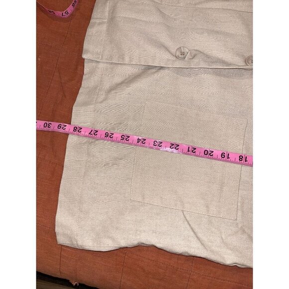 Princess Polly Womens XS/S Blazer Beige Linen Blend - Picture 7 of 8